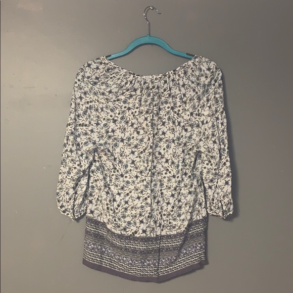 Floral quarter sleeved blouse - Picture 4 of 4